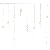 Eid Mubarak LED Star and Moon String Curtain Lights